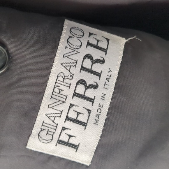 Gianfranco Ferre Double Breasted Blazer Mens 52R Virgin Wool Italy Luxury Formal - Picture 5 of 12